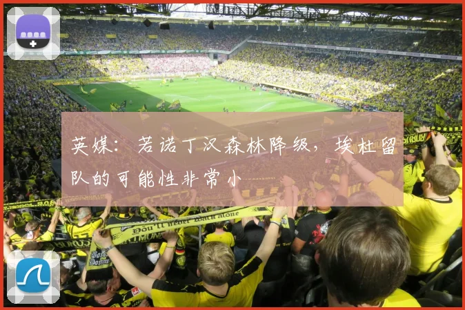 英媒：若诺丁汉森林降级，埃杜留队的可能性非常小
