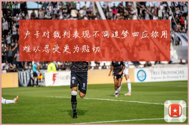 卢卡对裁判表现不满追梦回应称用难以忍受更为贴切